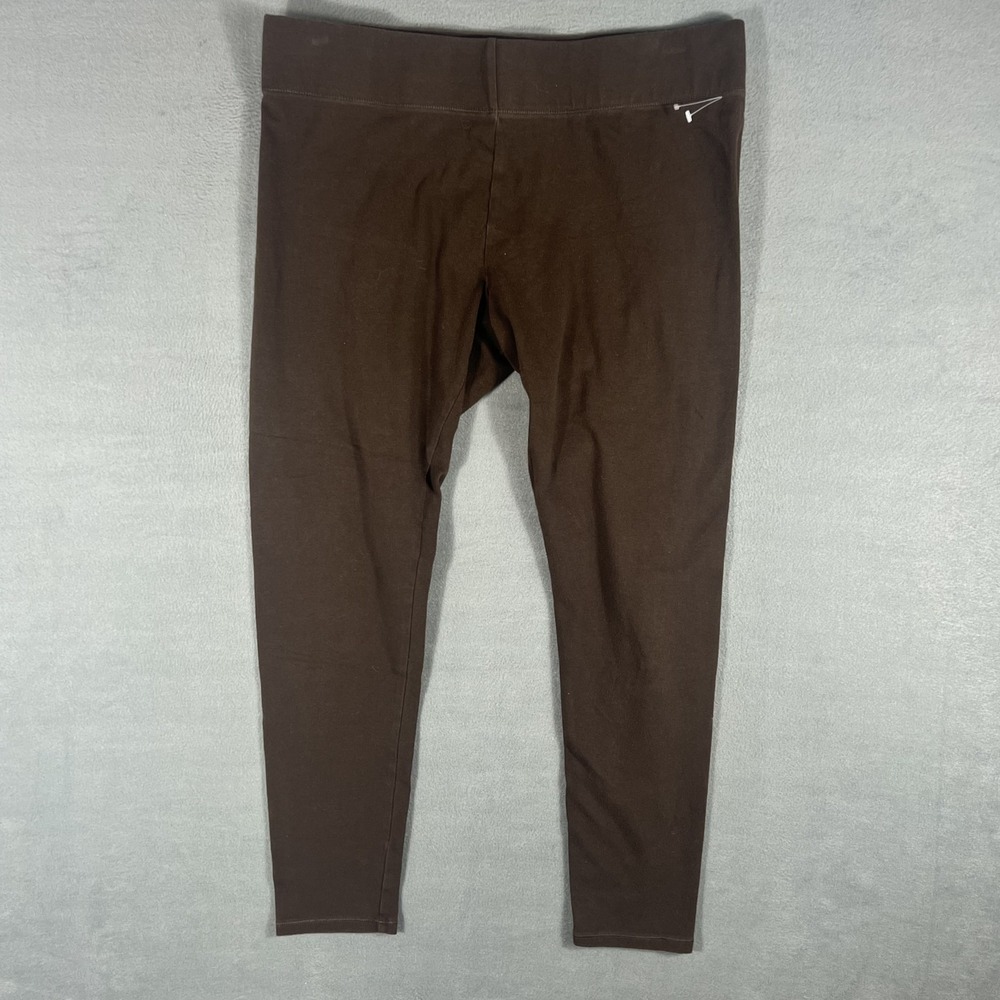 MIXIT Women's Brown‎ Leggings Size L Large Pull On Stretch Cotton Blend Casual